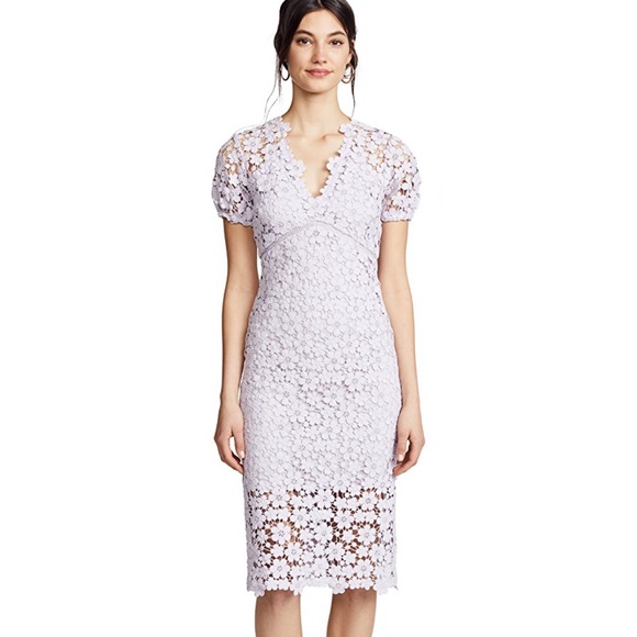 NWT Shoshanna Orchid Lace Paulina Dress - Picture 5 of 8